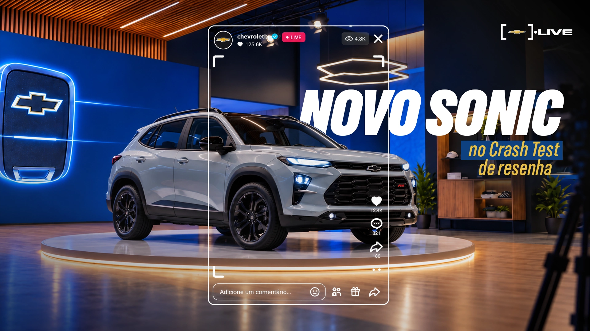 Arte original Novo Sonic Chevrolet